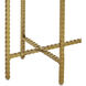 Flying 23.25 X 22 inch Natural and Gold Side Table