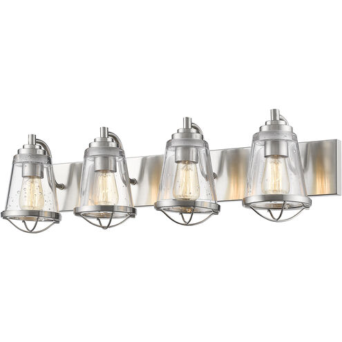 Mariner 4 Light 32 inch Brushed Nickel Vanity Wall Light