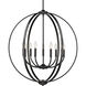 Colson 31.25 inch 60.00 watt Matte Black Chandelier Ceiling Light in No Shade, Large