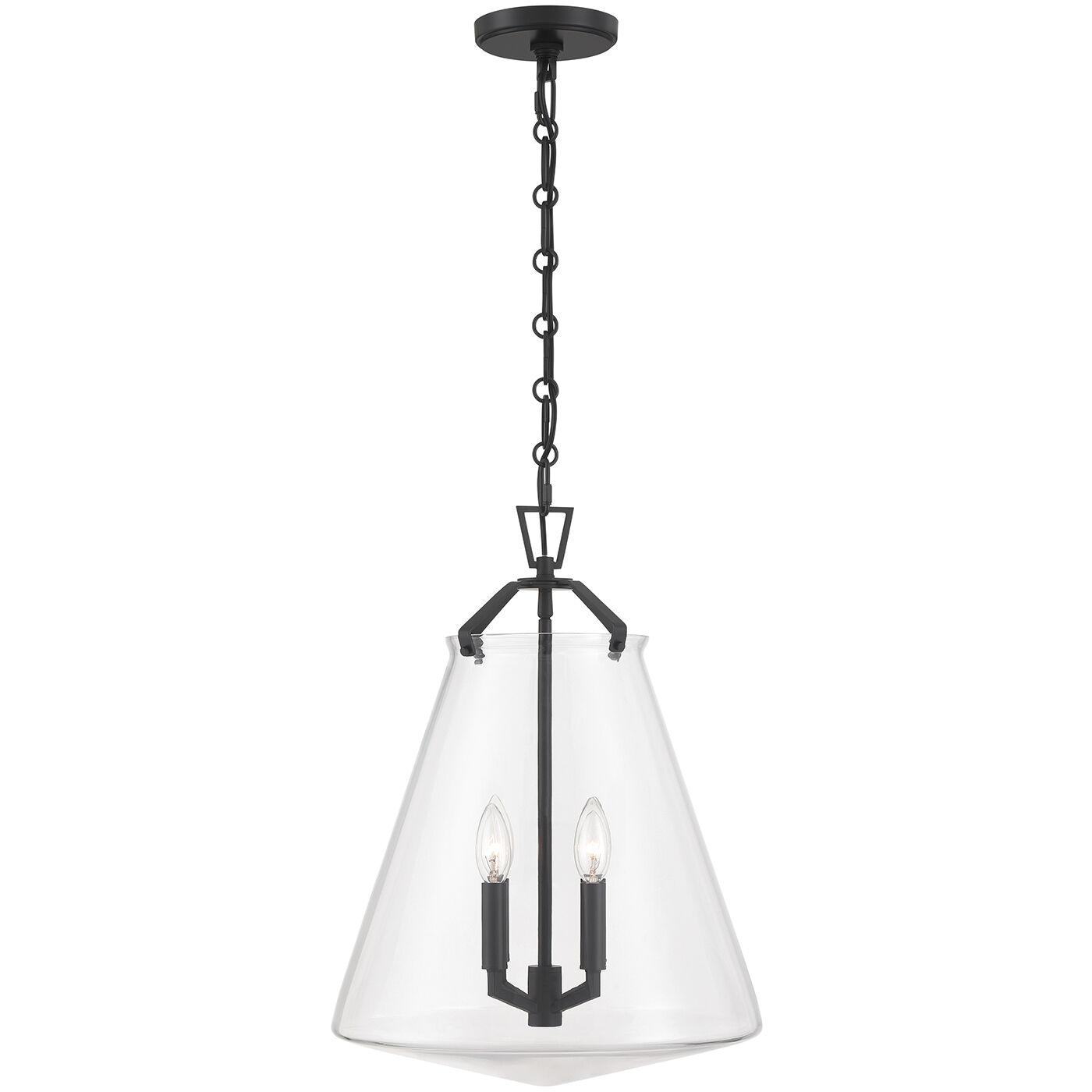 Voss Pendant Ceiling Light in Matte Black