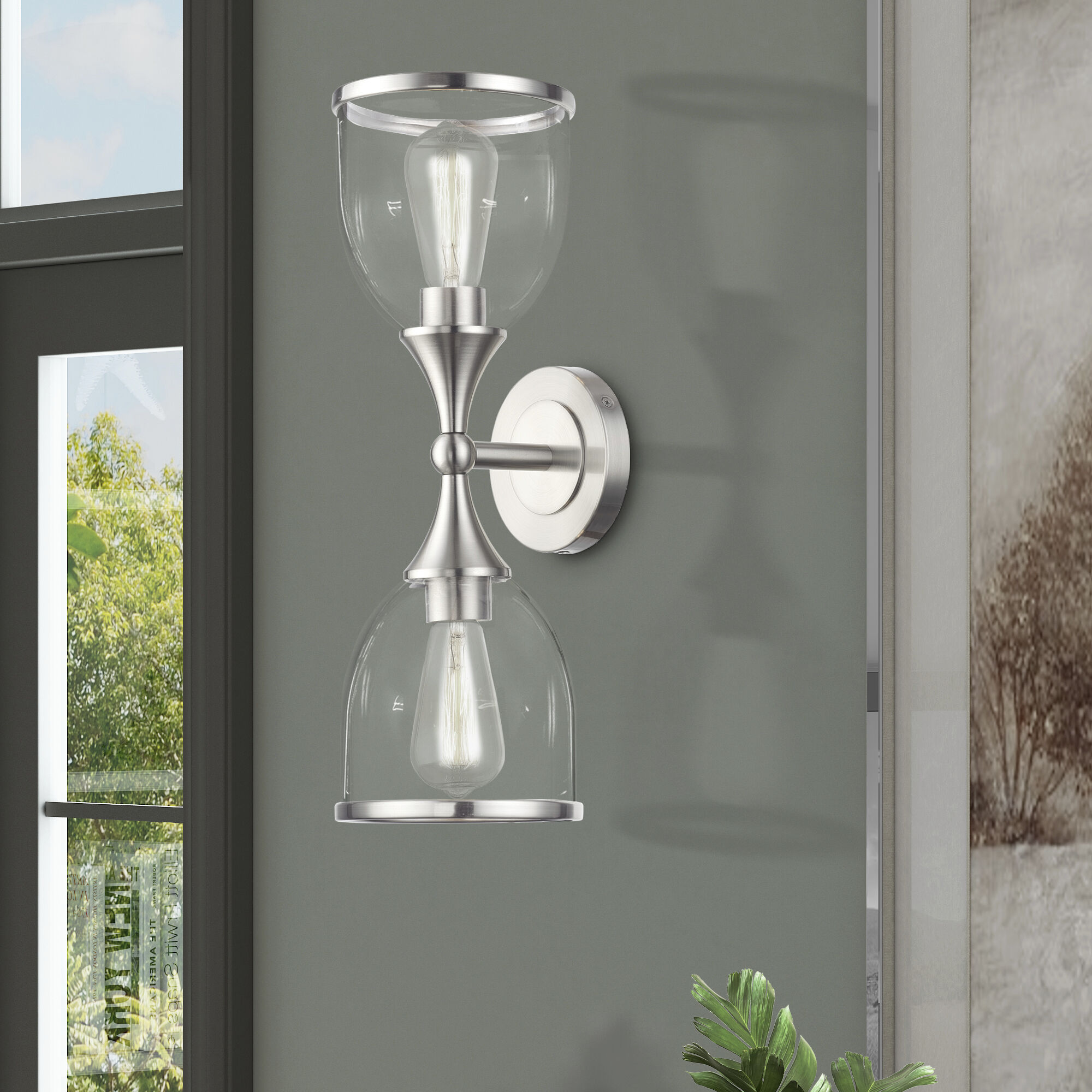 Ashridge 2 Light 6.5 inch Brushed Nickel Vanity Wall Sconce Wall Light
