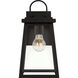 Founders 1 Light 14.25 inch Black Outdoor Wall Lantern