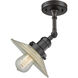 Franklin Restoration Halophane 1 Light 9 inch Oil Rubbed Bronze Sconce Wall Light in Clear Halophane Glass, Franklin Restoration
