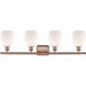Ballston Eaton LED 36 inch Antique Copper Bath Vanity Light Wall Light, Ballston