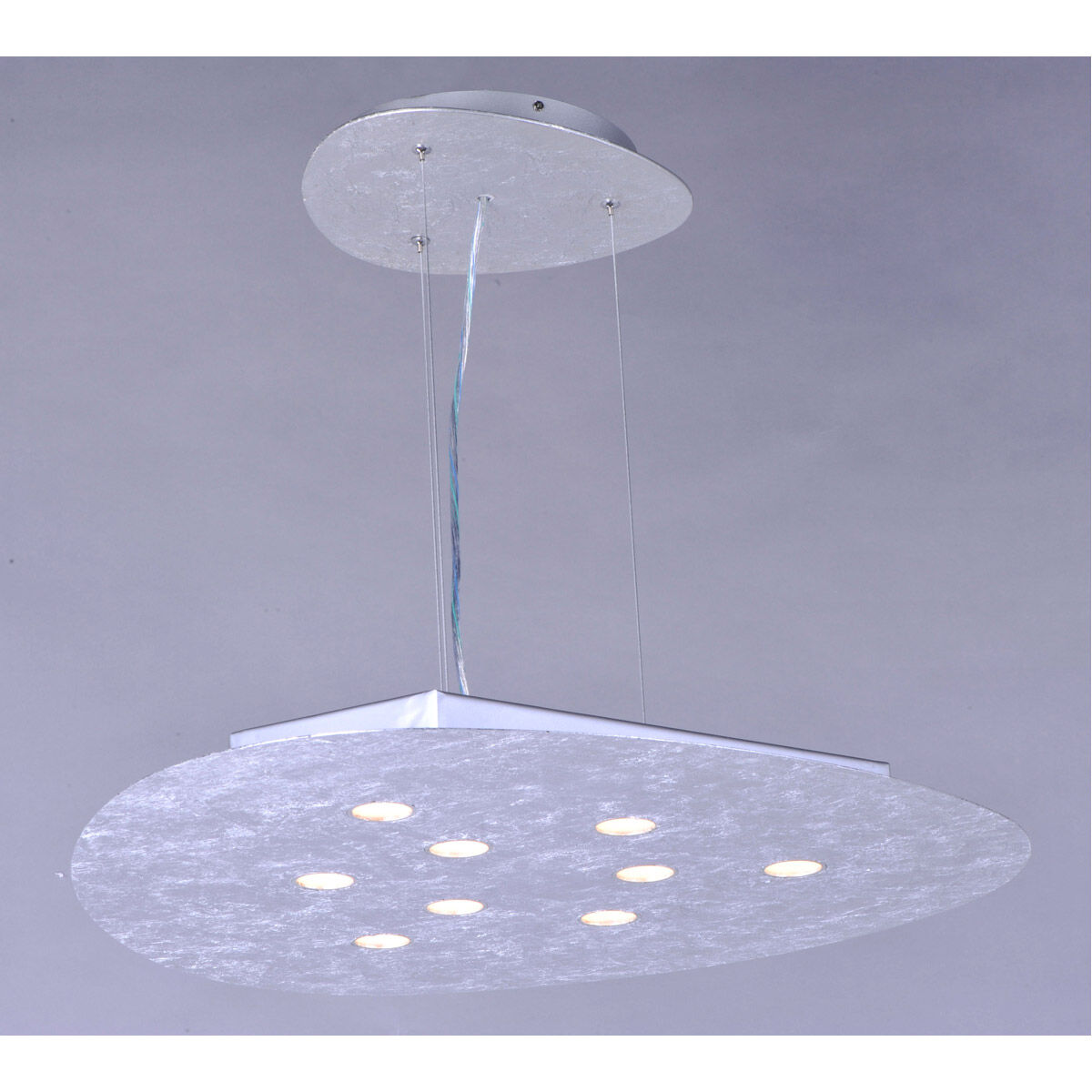 Palette LED 25.5 inch Silver Foil Pendant Ceiling Light