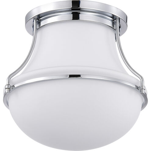 Valdora 1 Light 10.38 inch Polished Nickel Flush Mount Ceiling Light