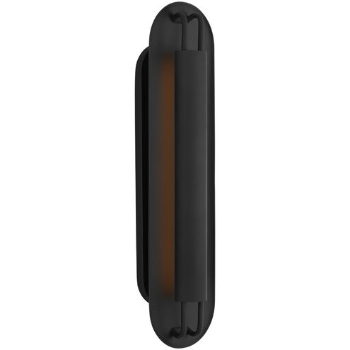 Kelly Wearstler Teline LED 6 inch Matte Black Oval Sconce Wall Light