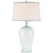 Ketty 31.25 inch 150 watt White and Light Blue Table Lamp Portable Light