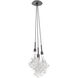 Blossom LED 9.7 inch Graphite Pendant Ceiling Light in 2700K LED, Cluster