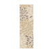 Cosmopolitan 96 X 30 inch Beige/Khaki/Medium Gray/Cream Rugs, Polyester