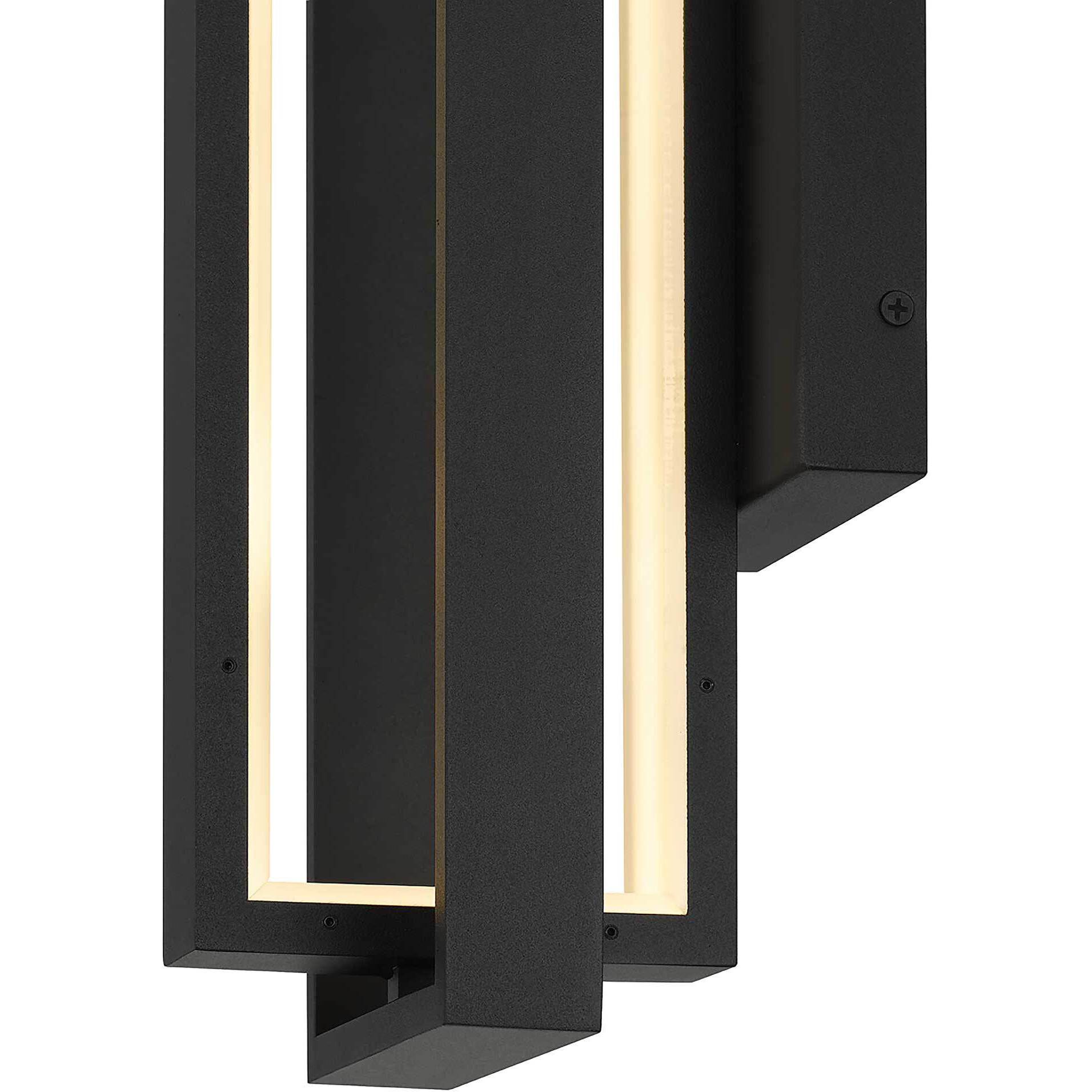 In & Out LED 18.5 inch Sand Black Outdoor Wall Sconce