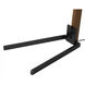 Morelli 85 inch 100.00 watt Weathered Brass and Walnut with Black Arc Floor Lamp Portable Light