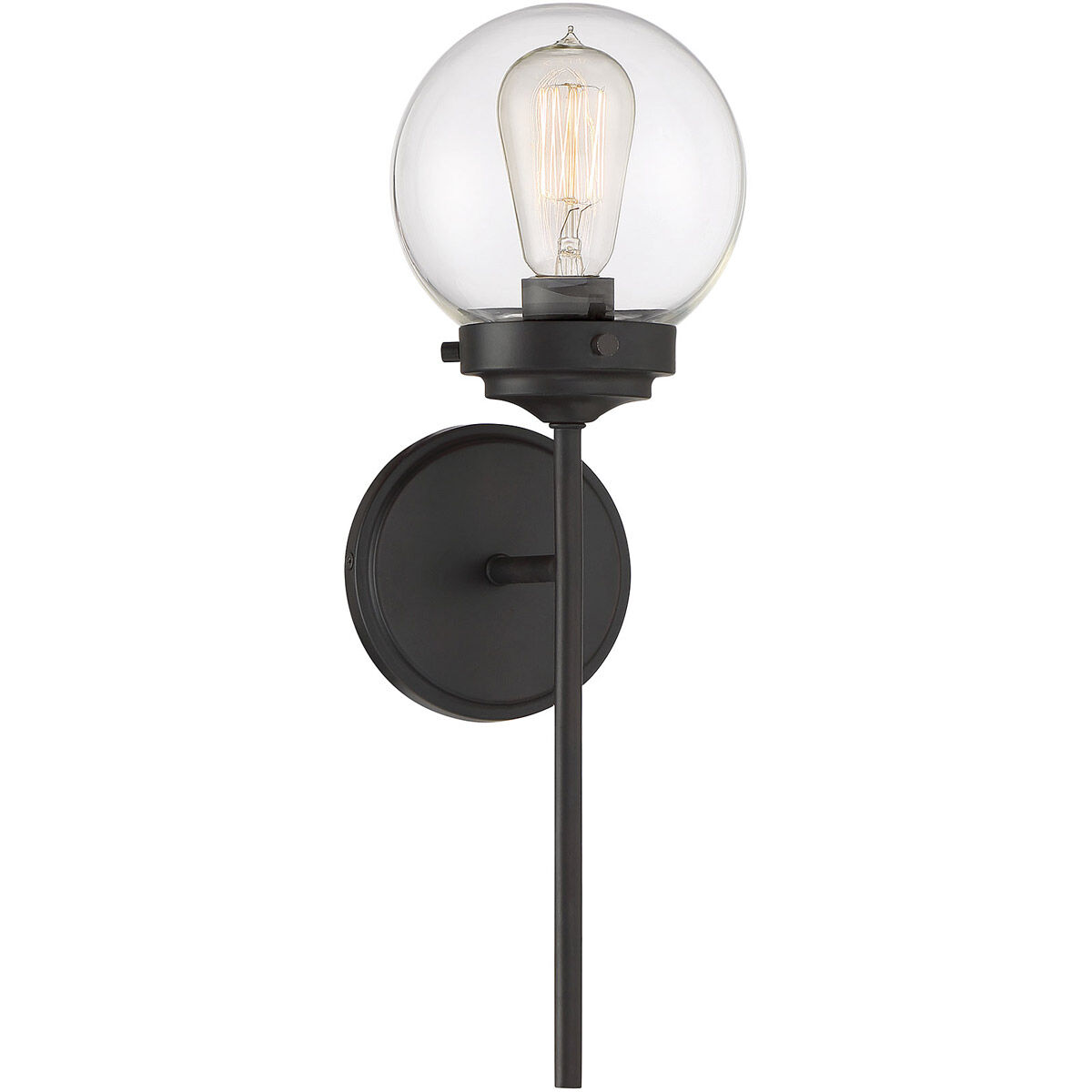 Industrial 1 Light 6 inch Oil Rubbed Bronze Wall Sconce Wall Light