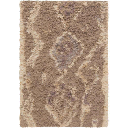 Denali 36 X 24 inch Camel, Ivory, Dark Purple Rug