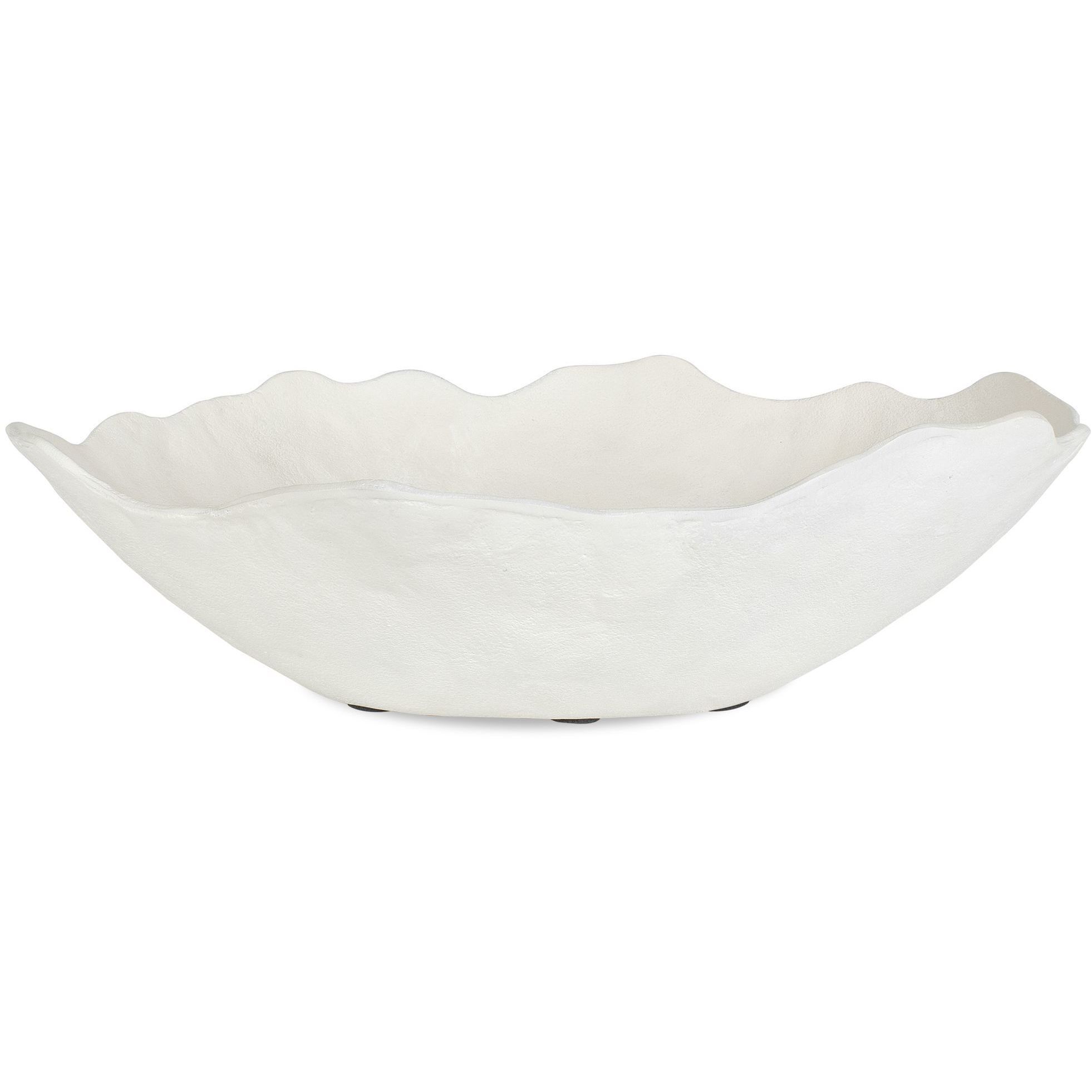 Obscura Warm White Outdoor Bowl