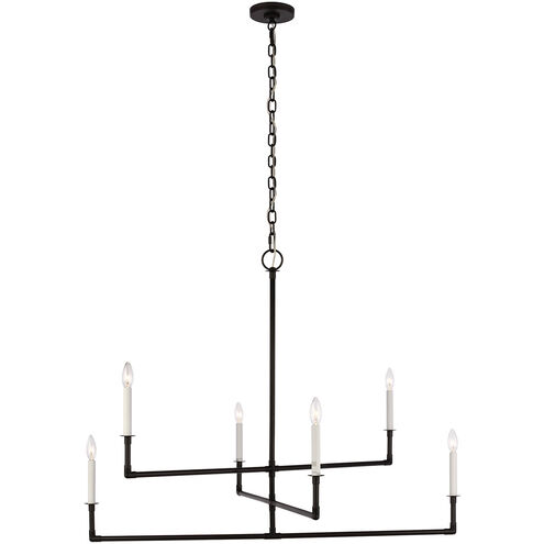C&M by Chapman & Myers Bayview 6 Light 44.00 inch Chandelier