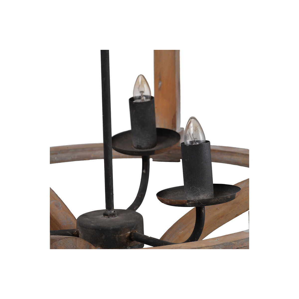 Andreas 3 Light 20.1 inch Antique Wood Pendant Ceiling Light