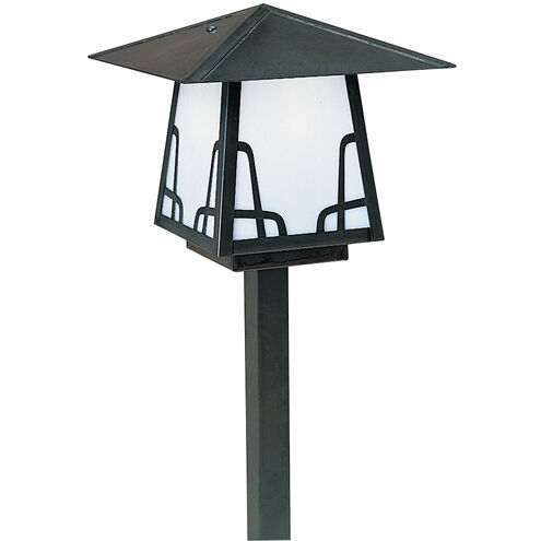 Carmel 120V 60 watt Bronze Landscape Light in White Opalescent, T-Bar Overlay