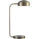 Riesco 22.5 inch 100 watt Antique Brass Desk Lamp Portable Light