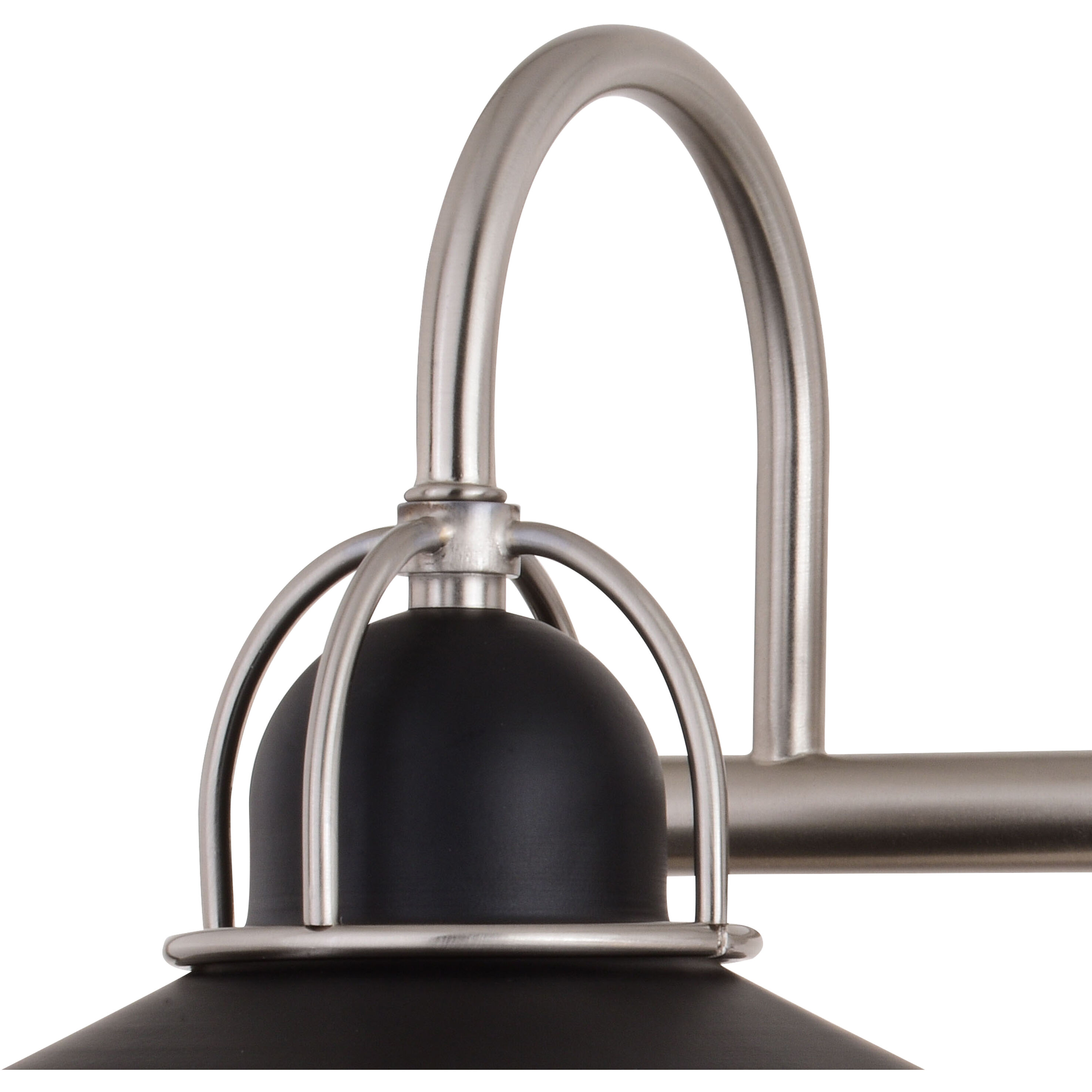 Galena LED 18 inch Matte Black and Satin Nickel Bathroom Light Wall Light in 2