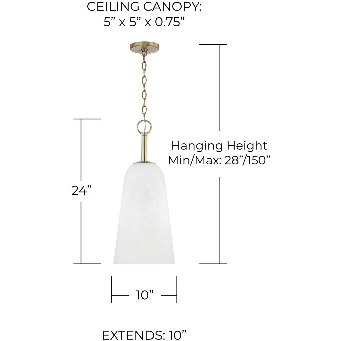 Romy 1 Light 10 inch Matte Brass Pendant Ceiling Light