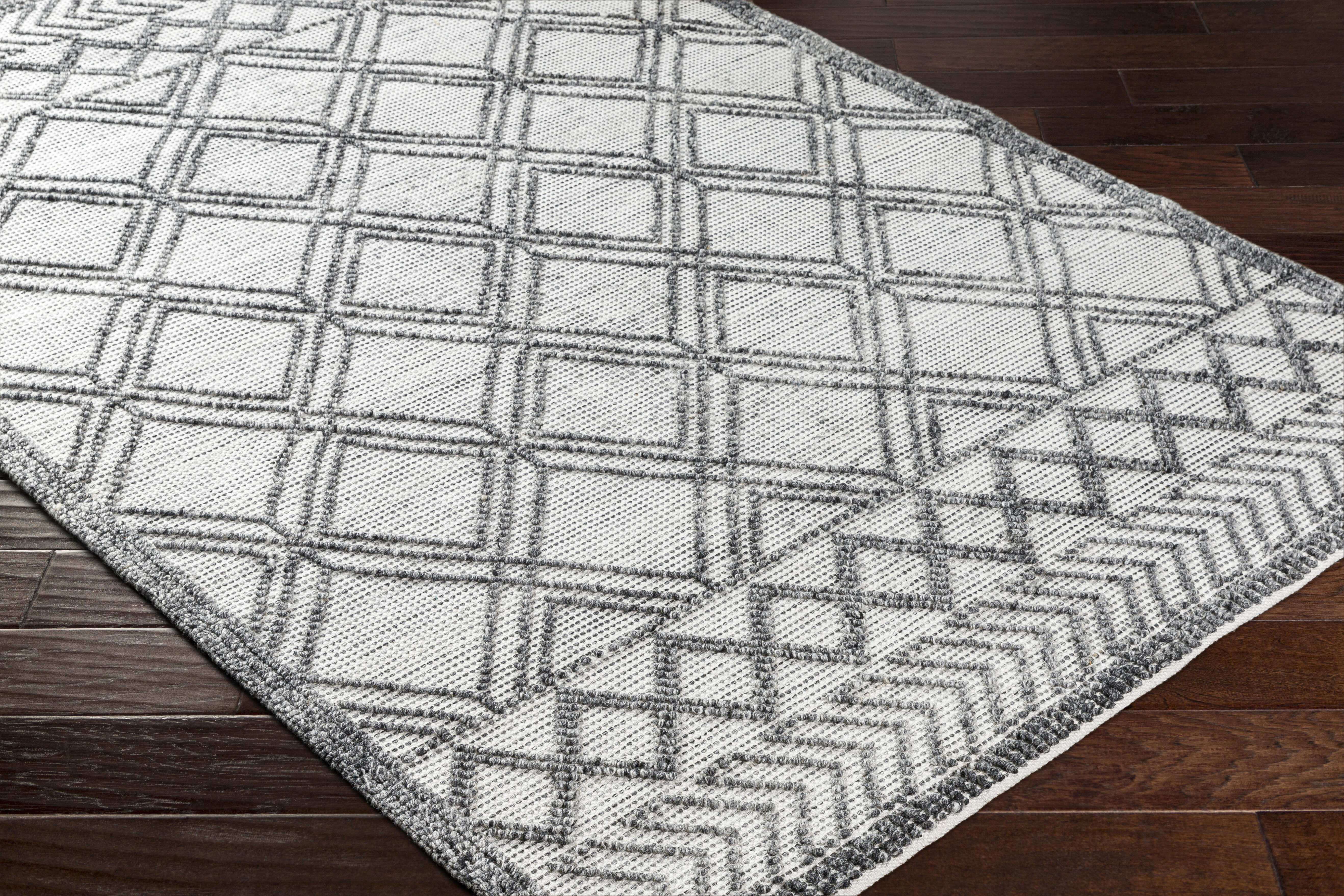 Napoli 120 X 96 inch White Rug, Rectangle