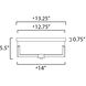 Dart 3 Light 14 inch Satin Nickel Flush Mount Ceiling Light