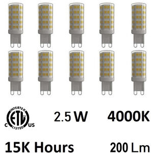 G9 LED G9 G9 2.50 watt 120 4000K LED Bulb