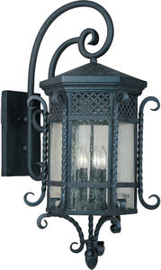 Scottsdale 5 Light 34 inch Country Forge Outdoor Wall Mount