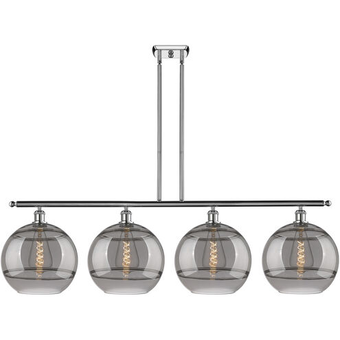 Ballston Rochester 4 Light 50.25 inch Polished Chrome Stem Hung Island Light Ceiling Light