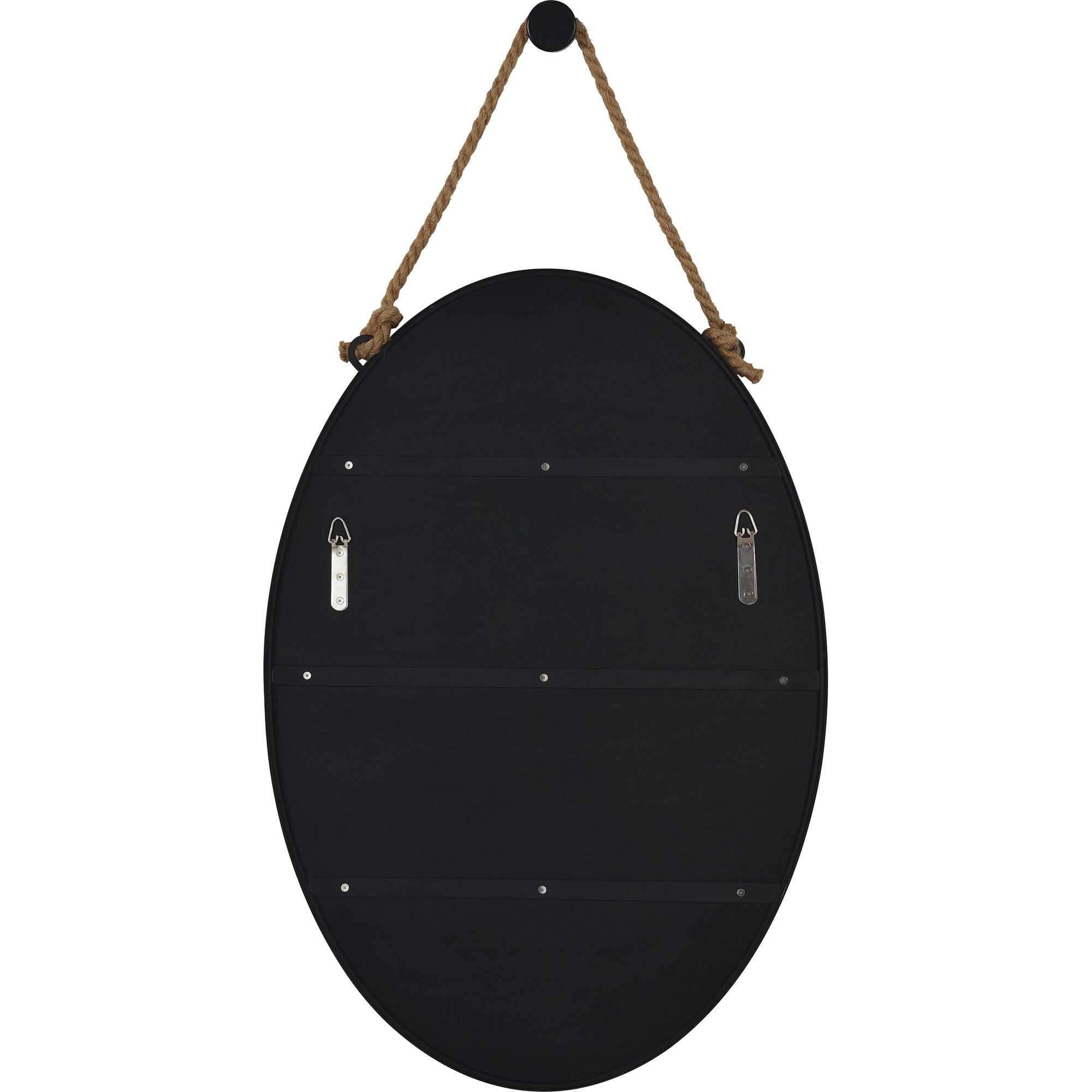 Parbuckle 42 X 22 inch Black Wall Mirror