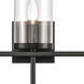 Oakland 3 Light 23 inch Black Vanity Light Wall Light
