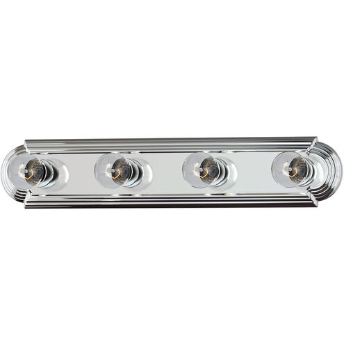 Essentials - 712x 4 Light 24 inch Polished Chrome Bath Light Wall Light