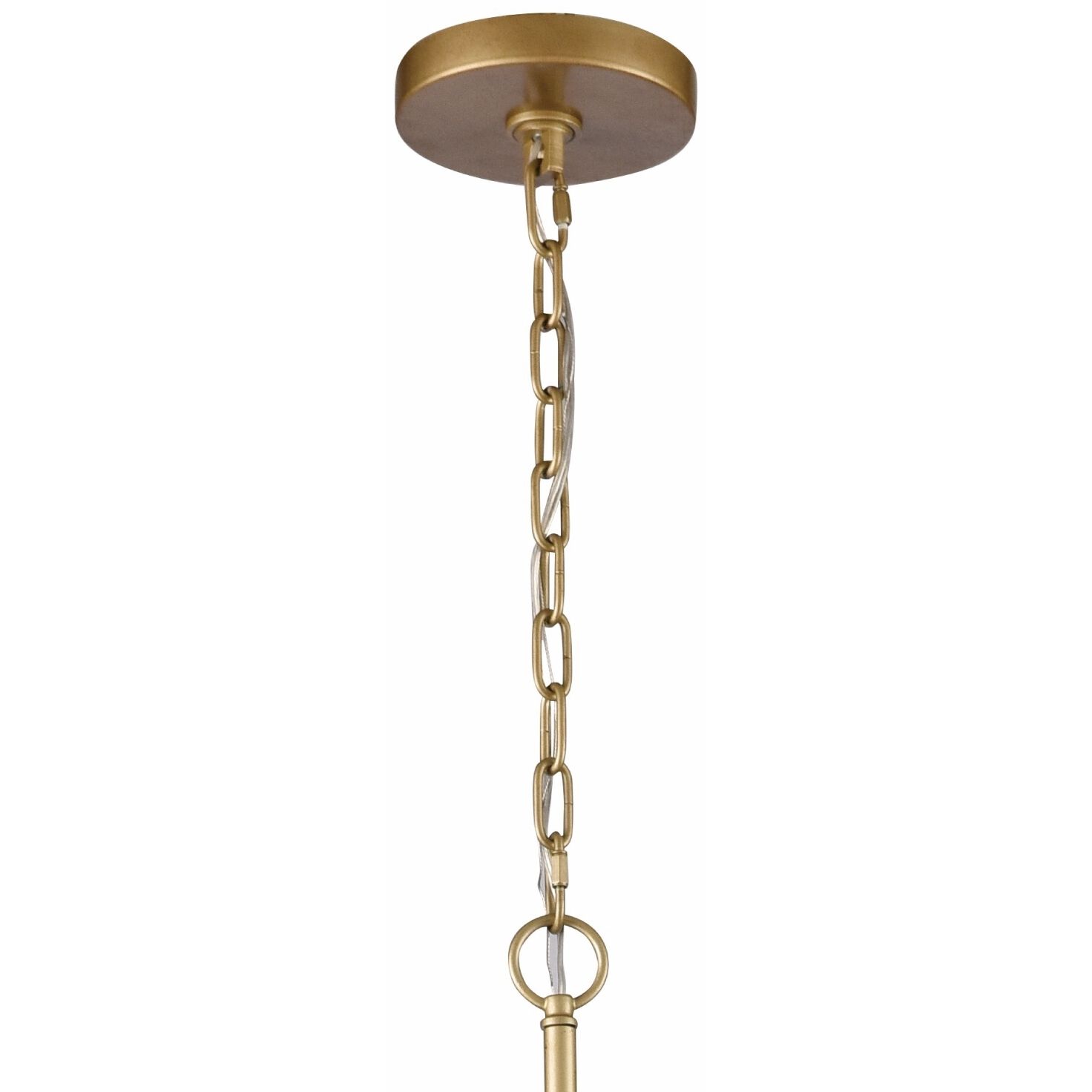 Crystal Fusion 12 Light 42 inch Peruvian Gold Chandelier Ceiling Light