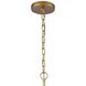 Crystal Fusion 12 Light 42 inch Peruvian Gold Chandelier Ceiling Light