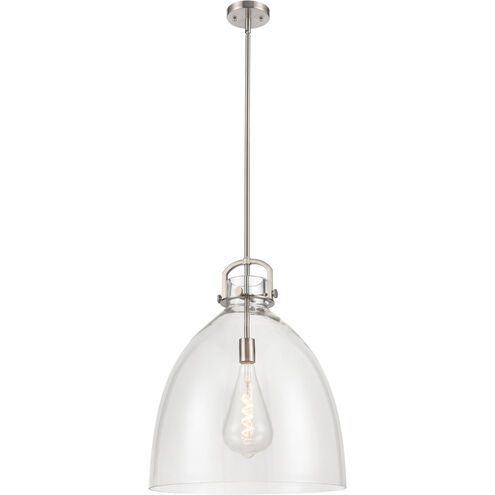 Newton Bell 1 Light 18 inch Brushed Satin Nickel Pendant Ceiling Light