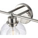 Julian 3 Light 24 inch Polished Nickel Vanity Light Wall Light