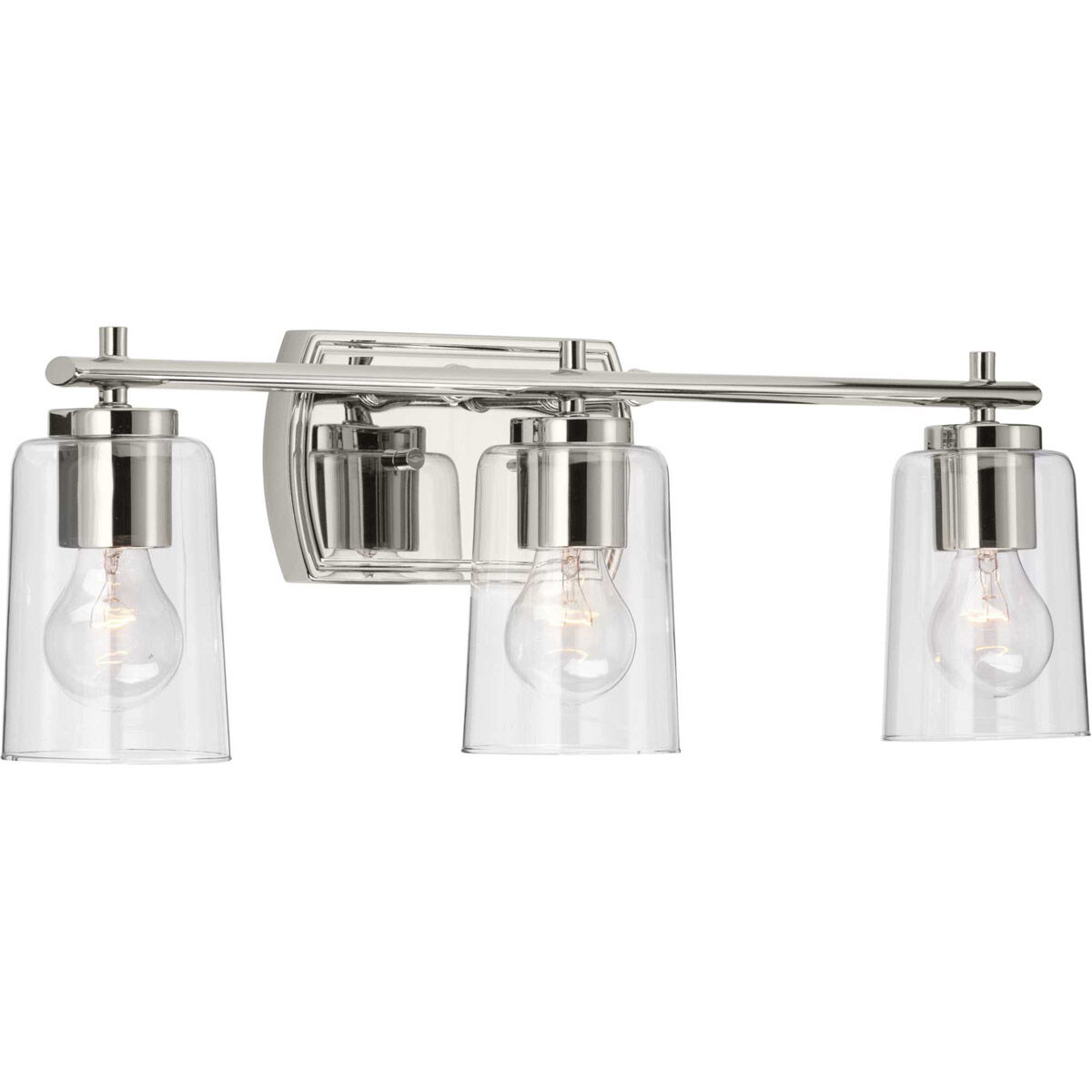 Art 3 Light 23 inch Polished Nickel Bath Vanity Wall Light