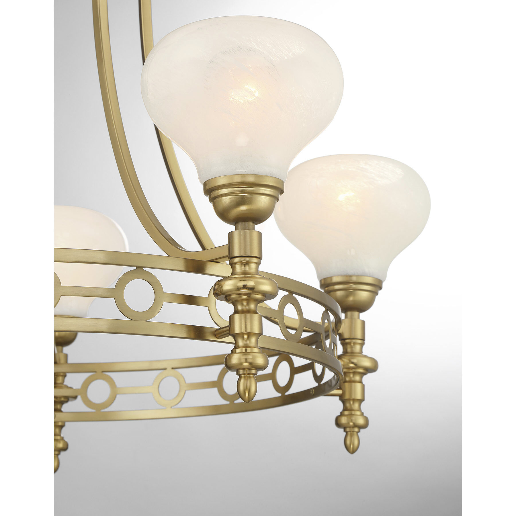Allston 5 Light 30 inch Warm Brass Chandelier Ceiling Light