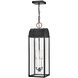 Heritage Campbell 3 Light 7.75 inch Black with Burnished Bronze Outdoor Hanging