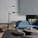 Canada 82.2 inch 60.00 watt Black Floor Lamp Portable Light