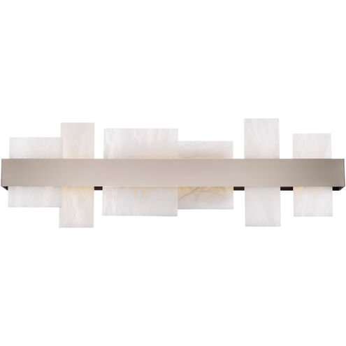 Acropolis 1 Light 27.38 inch Brushed Nickel Bath Vanity & Wall Light in 27in.