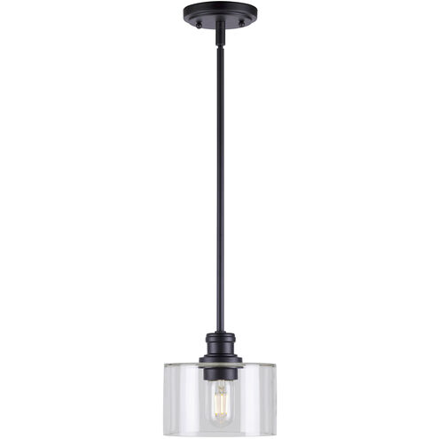 Zane 1 Light 7 inch Black Pendant Ceiling Light