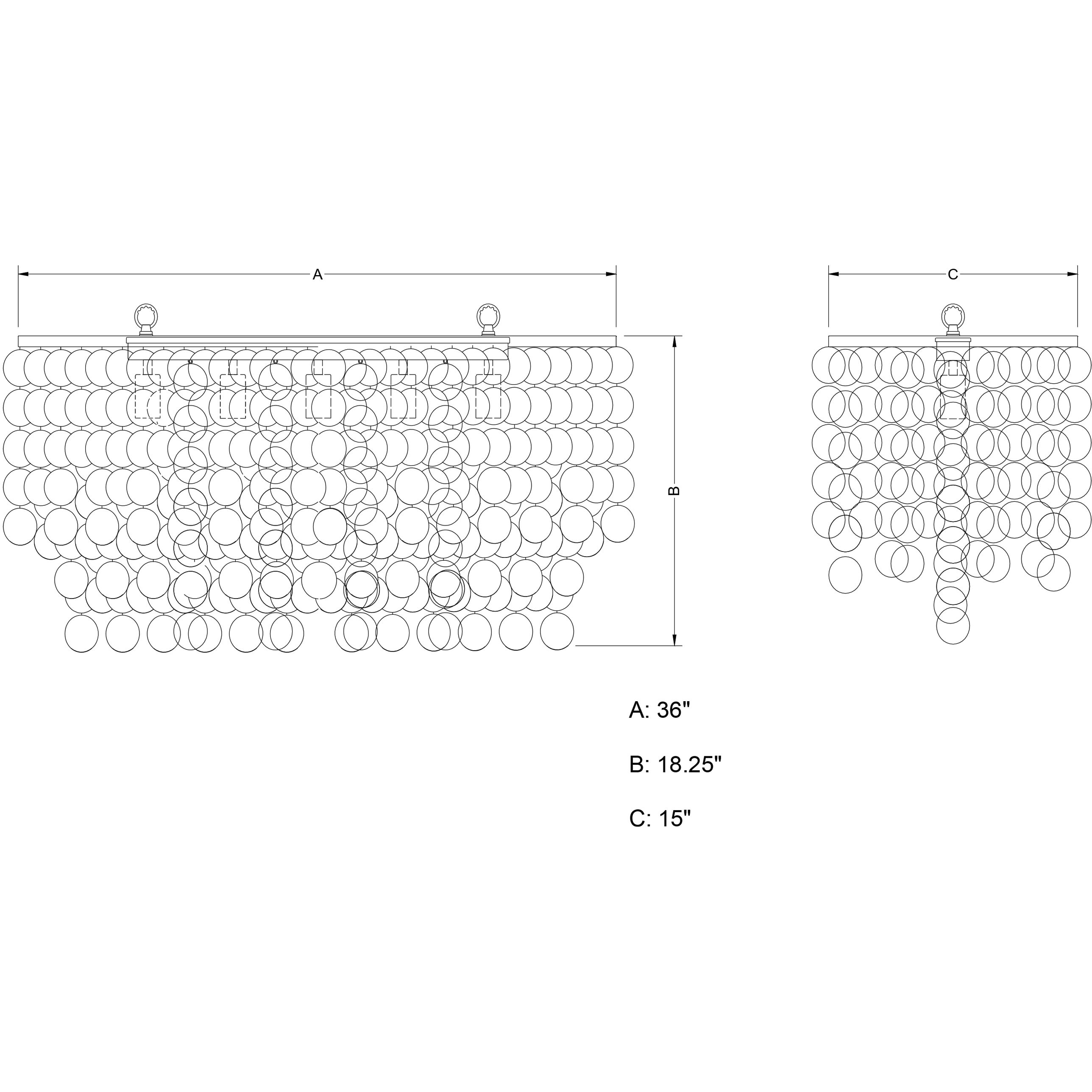 Elsa LED 36 inch Satin Nickel Pendant Ceiling Light
