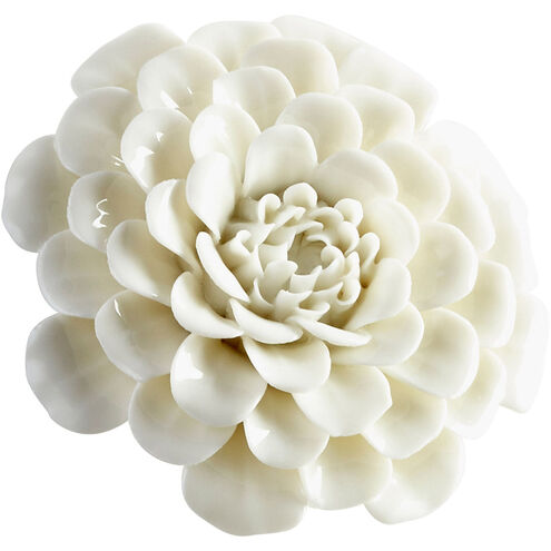 Flourishing Flowers Off White Glaze Wall Décor, Small