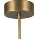 Astrid Multi Pendant Ceiling Light in Vintage Brass
