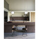 Aries LED 12.13 inch Black Pendant Ceiling Light in Frosted Internal Glass