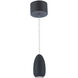 Royal Pearl LED 13.2 inch Black Pendant Ceiling Light