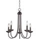 Montgomery 5 Light 20 inch Oil Rubbed Bronze Chandelier Ceiling Light