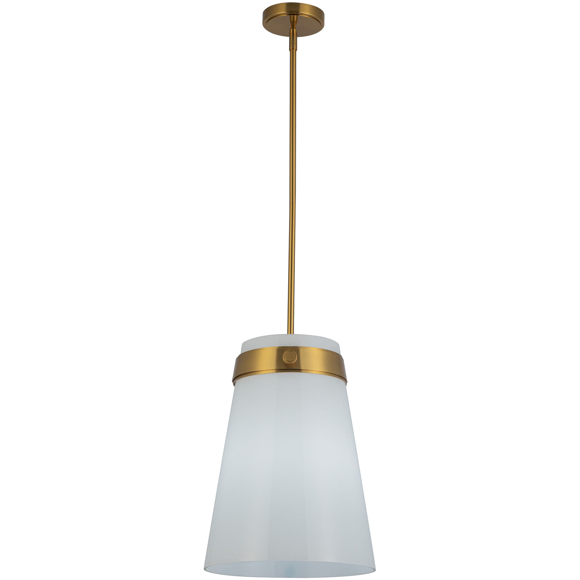 Dahlia 1 Light 12 inch Brushed Brass Pendant Ceiling Light